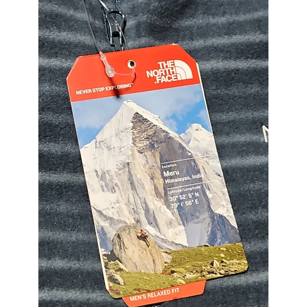 The North Face TKA Glacier 100 Fleece 1/4 Zip Jacket Pullover Blue Stripe XL New